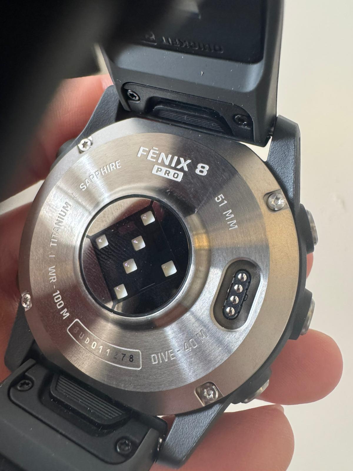 Garmin Fenix 8 Pro 51mm AMOLED/safira prata