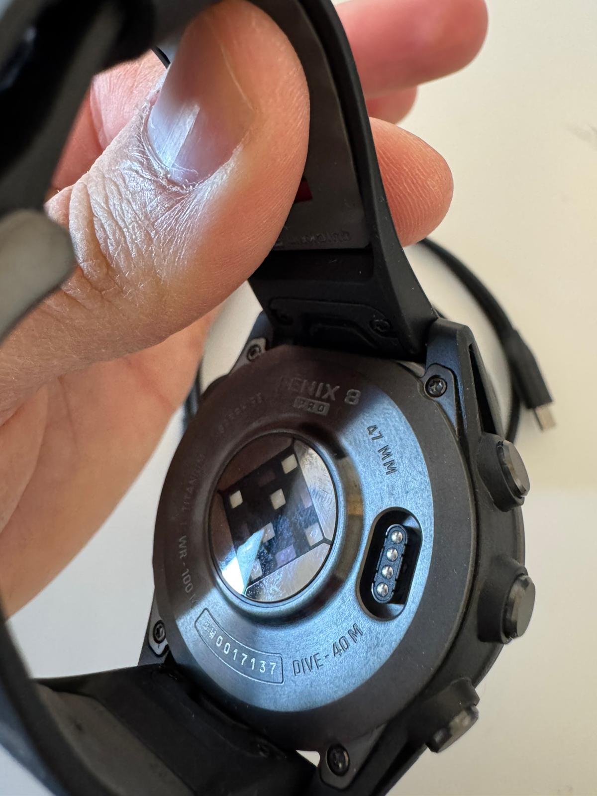 Garmin Fenix 8 pro 47mm amoled/safira preto sem caixa