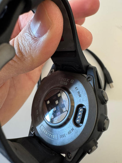 Garmin Fenix 8 pro 47mm amoled/safira preto sem caixa