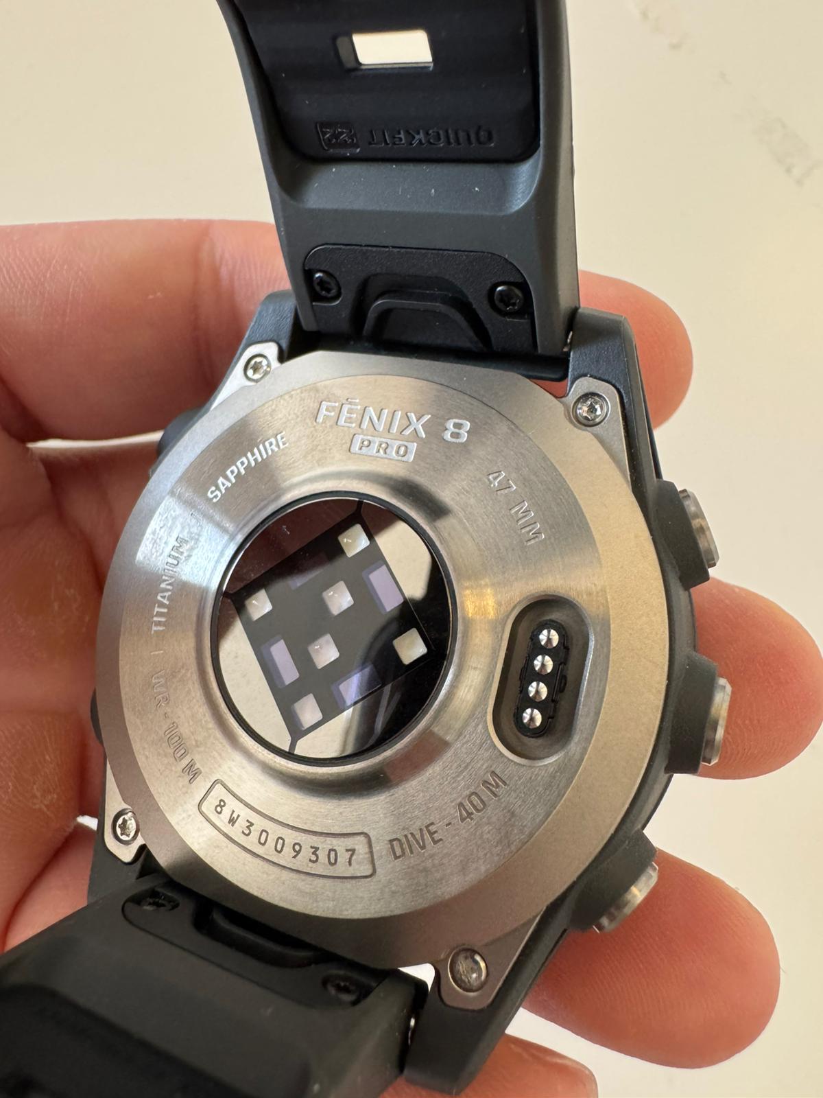 Garmin Fenix 8 pro 47mm amoled/safira prata sem caixa