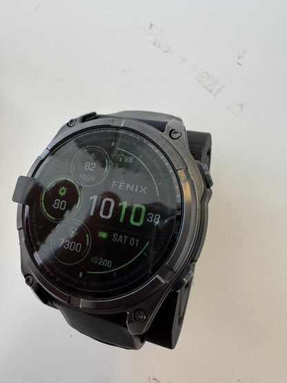 Garmin Fenix 8 47mm solar/safira preto
