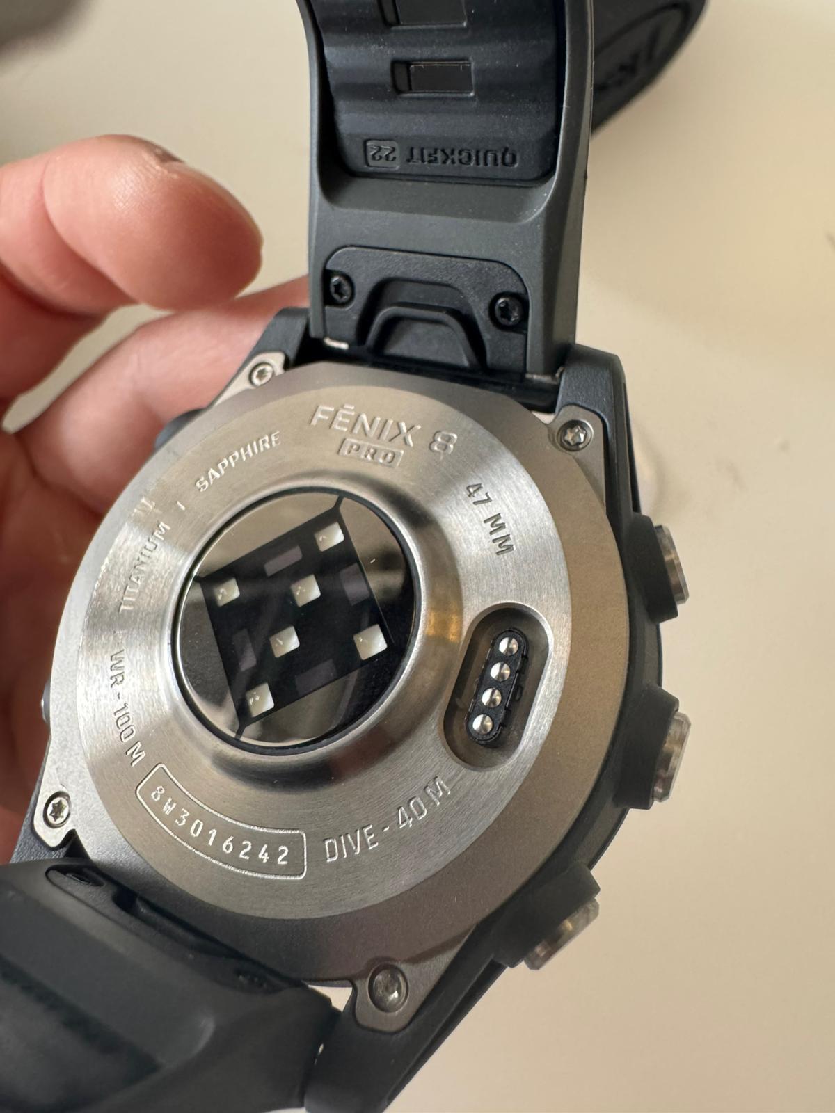 Garmin Fenix 8 Pro 47mm AMOLED/Safira Prata