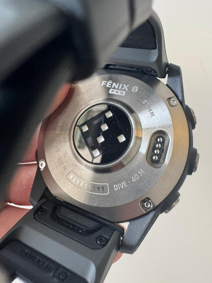 Garmin Fenix 8 Pro 51mm AMOLED/Safira Prata