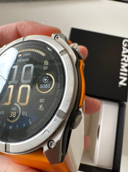 Garmin Fenix 8 51mm amoled/safira laranja