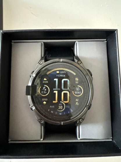 Garmin Fenix 8 47mm amoled/safira preto