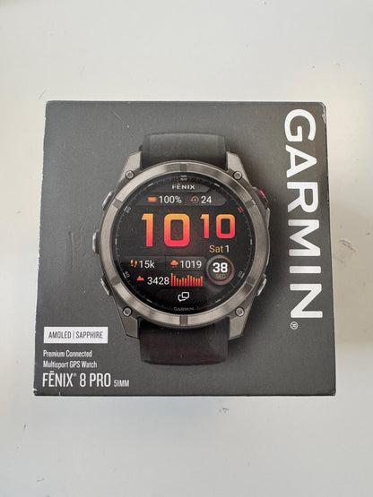Garmin Fenix 8 pro 51mm amoled/safira prata