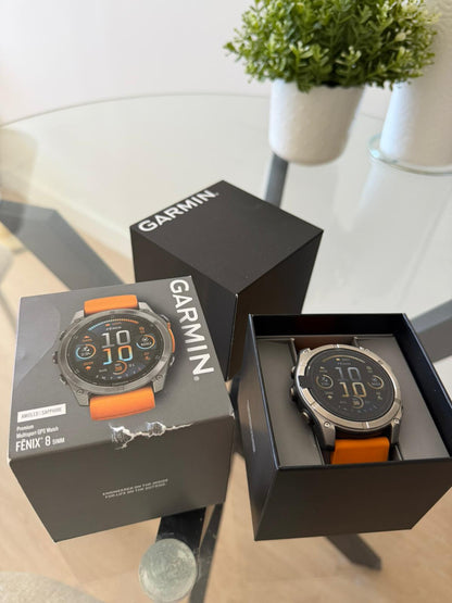 Garmin Fenix 8 51mm amoled/sapphire plata