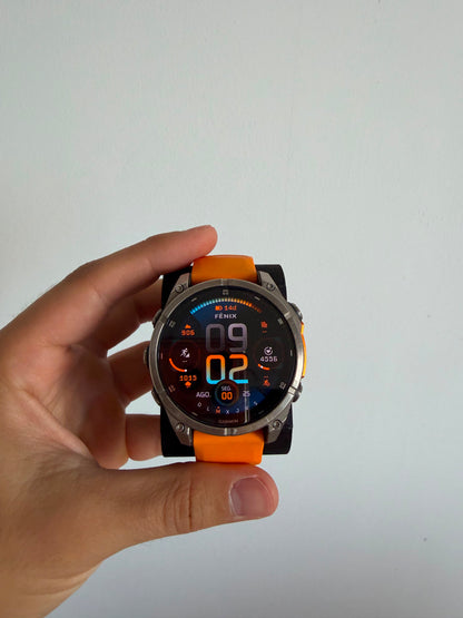 Garmin Fenix 8 47mm amoled/sapphire naranja
