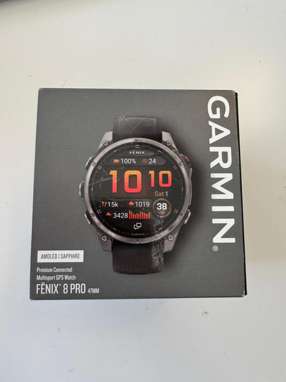 Garmin Fenix 8 Pro 47mm AMOLED/Safira Prateado