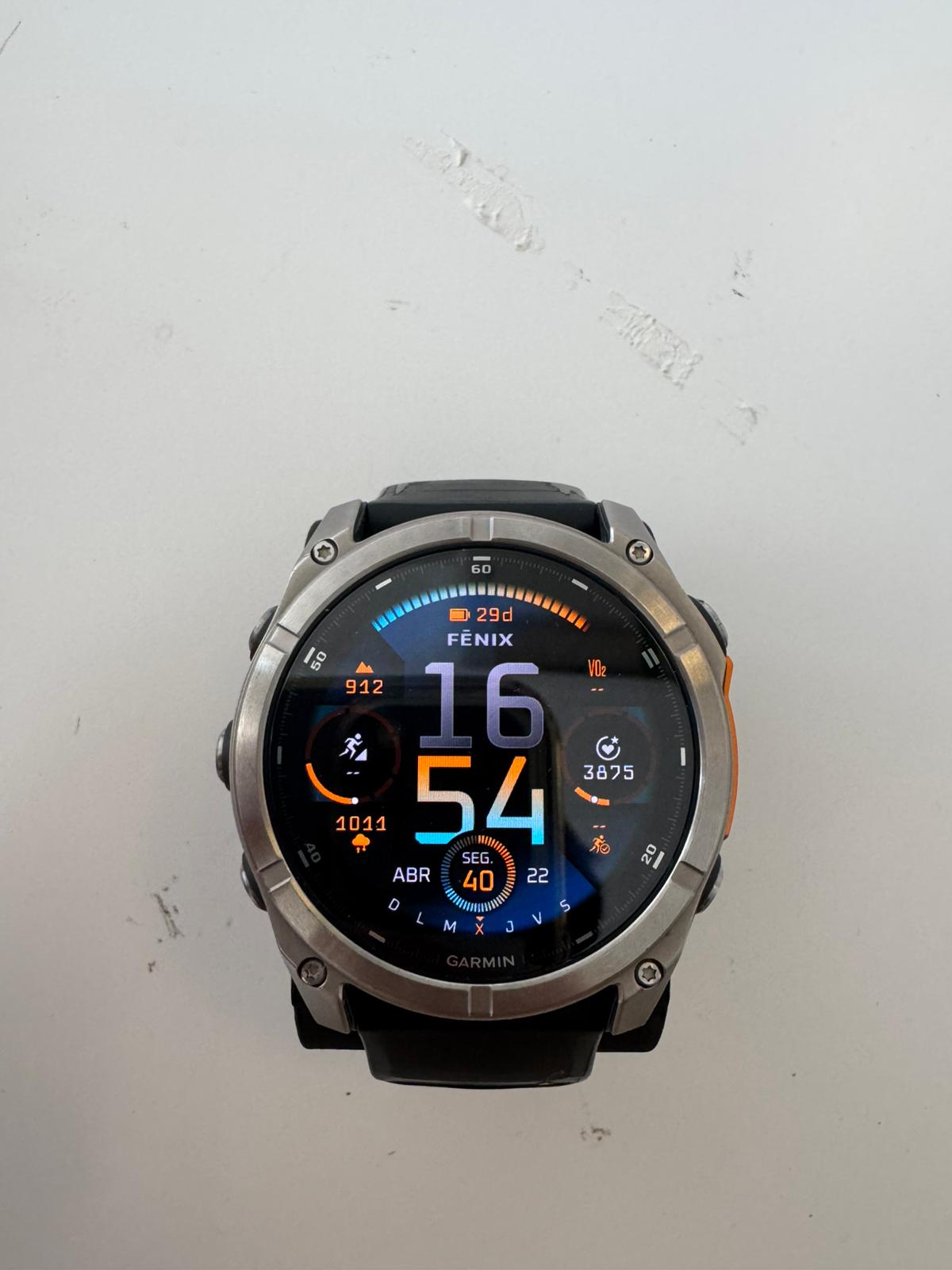 Garmin Fenix 8 51mm amoled/safira laranja