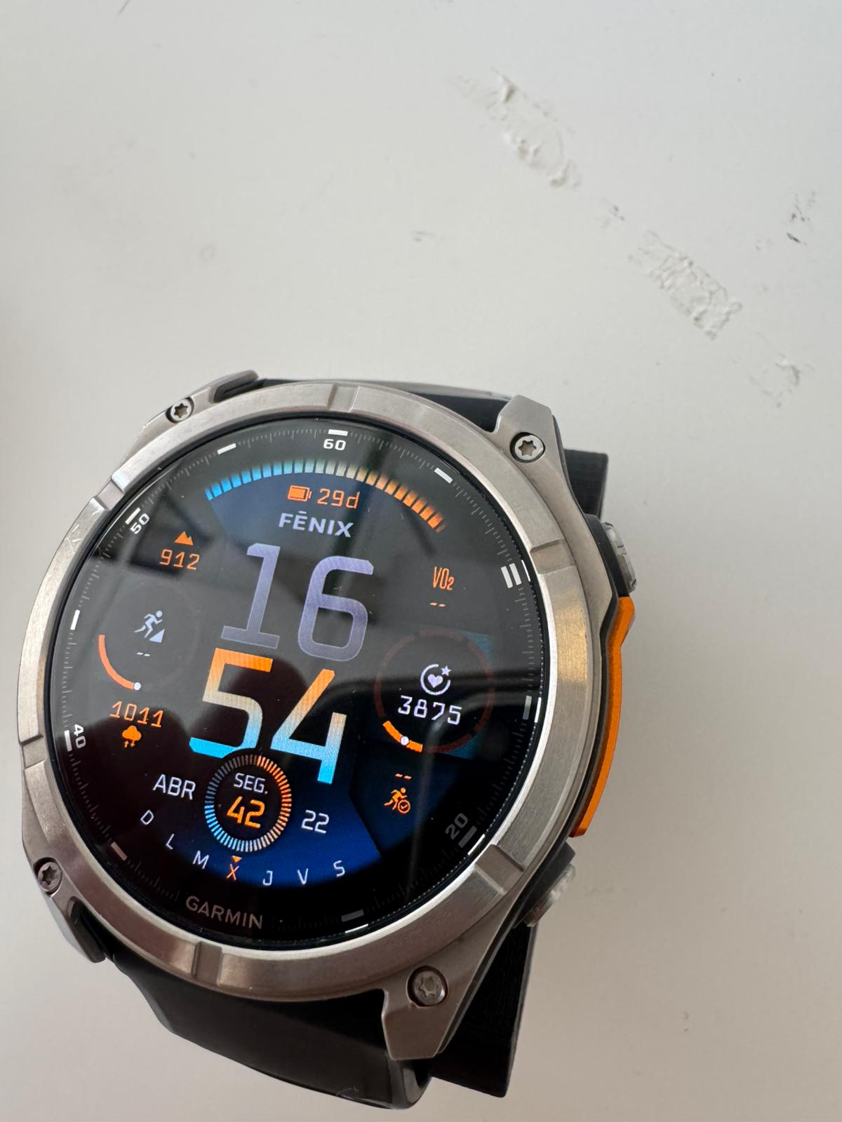 Garmin Fenix 8 51mm amoled/safira laranja
