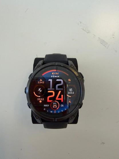 Garmin Fenix 8 47mm amoled/safira preto